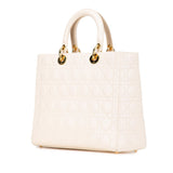 Dior Large Lambskin Cannage Lady Dior