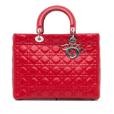 Dior Large Lambskin Cannage Lady Dior
