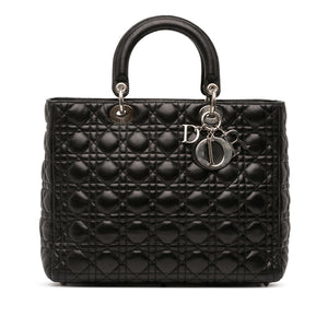 Dior Large Lambskin Cannage Lady Dior