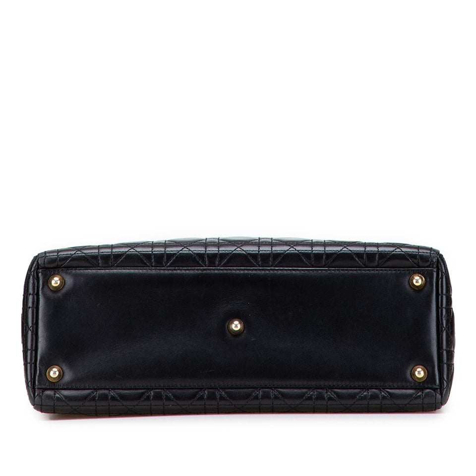 Dior Large Lambskin Cannage Lady Dior