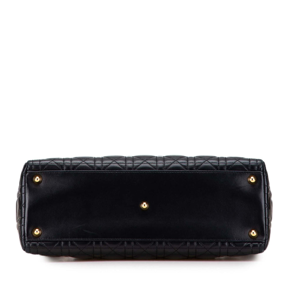 Dior Large Lambskin Cannage Lady Dior