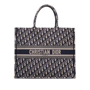 Dior Large Oblique Canvas Book Tote