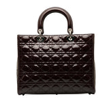 Dior Large Patent Cannage Lady Dior (SHG-LkCHAo)