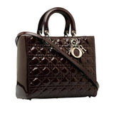 Dior Large Patent Cannage Lady Dior (SHG-LkCHAo)