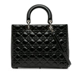 Dior Large Patent Cannage Lady Dior (SHG-bYroL1)