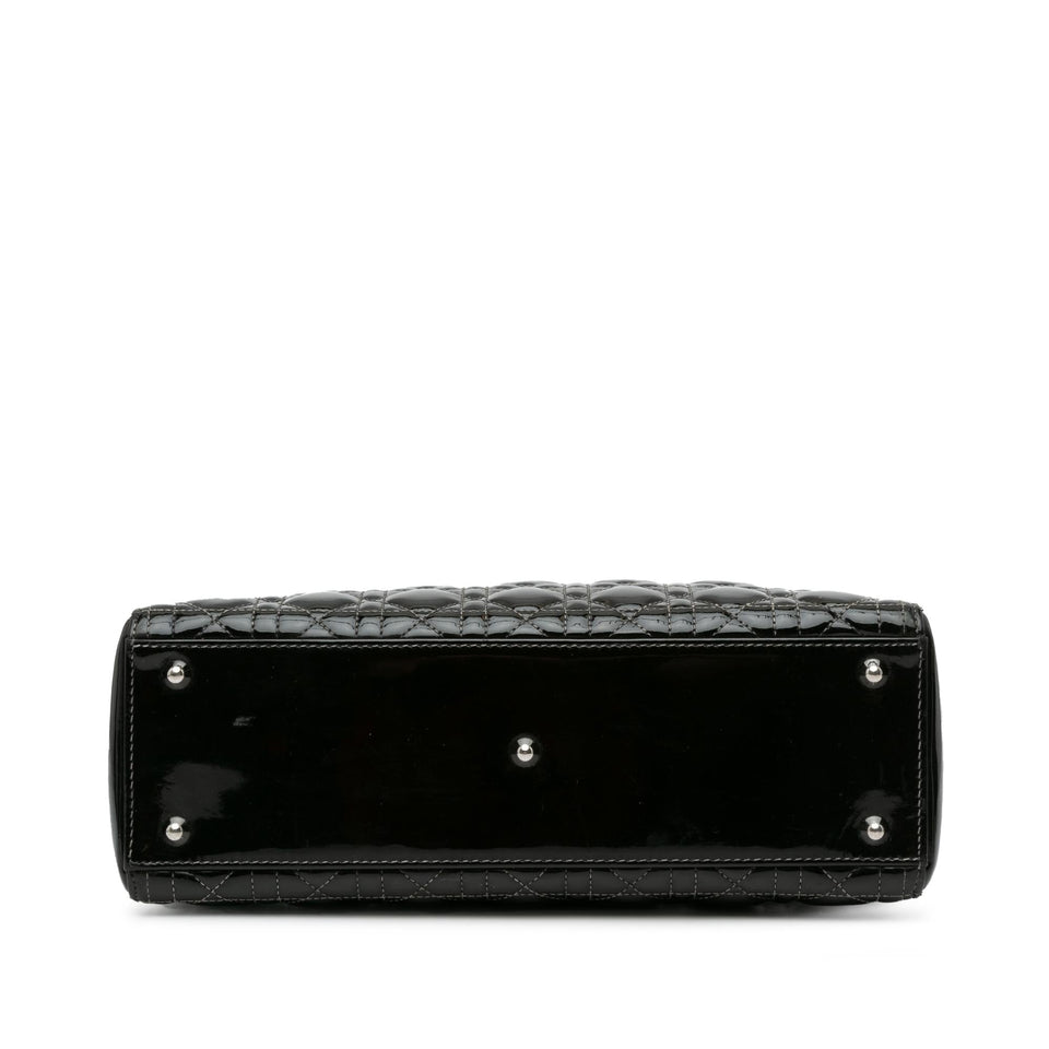 Dior Large Patent Cannage Lady Dior (SHG-bYroL1)