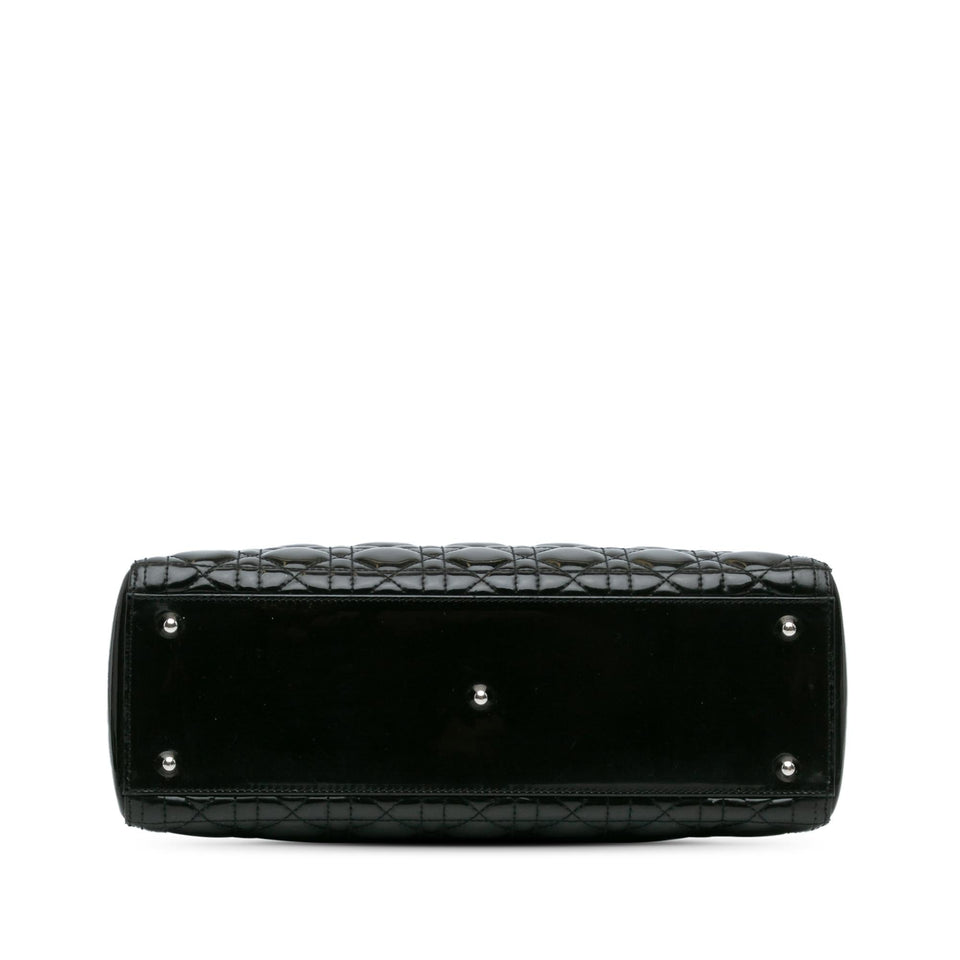 Dior Large Patent Cannage Lady Dior (SHG-IAwgOV)
