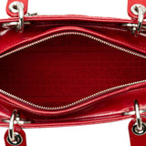 Dior Large Patent Cannage Lady Dior