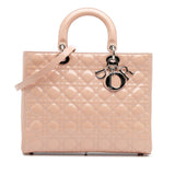 Dior Large Patent Cannage Lady Dior