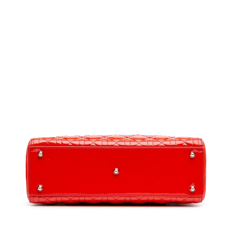 Dior Large Patent Cannage Lady Dior