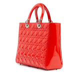 Dior Large Patent Cannage Lady Dior