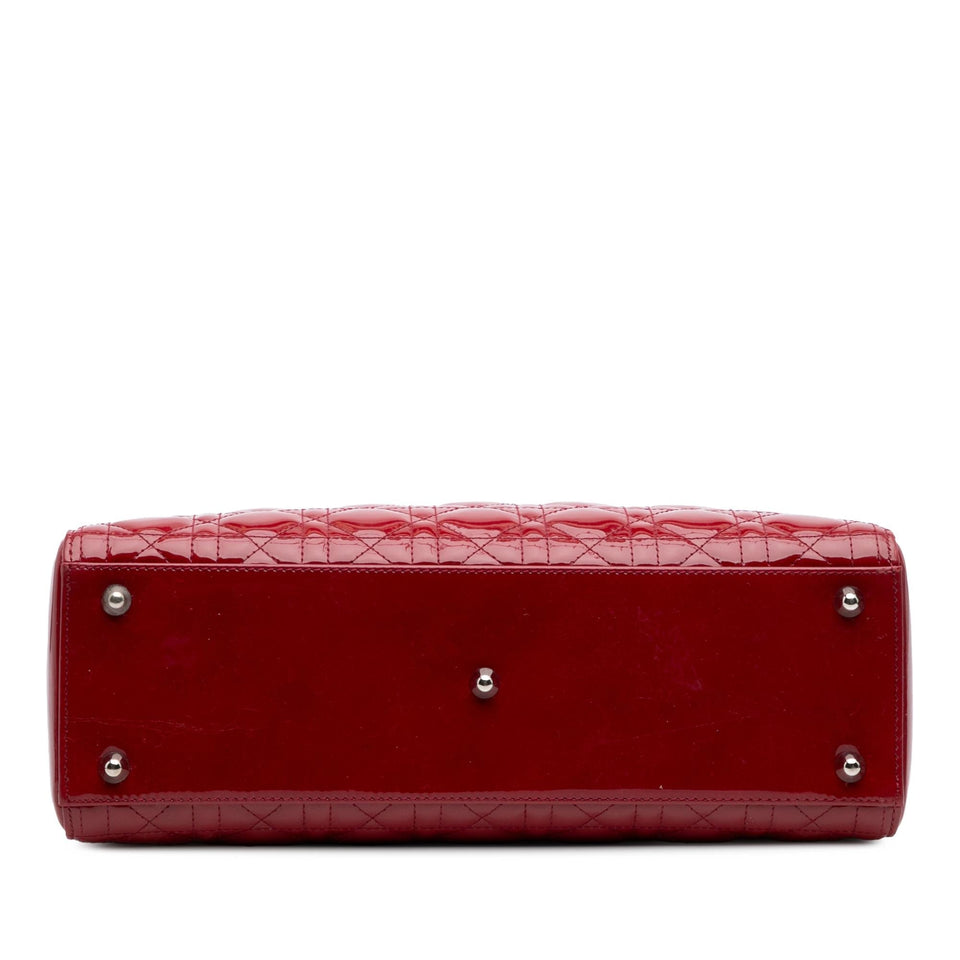 Dior Large Patent Cannage Lady Dior