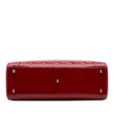 Dior Large Patent Cannage Lady Dior