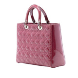 Dior Large Patent Cannage Lady Dior