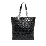 Dior Large Patent Cannage Soft Shopper Tote