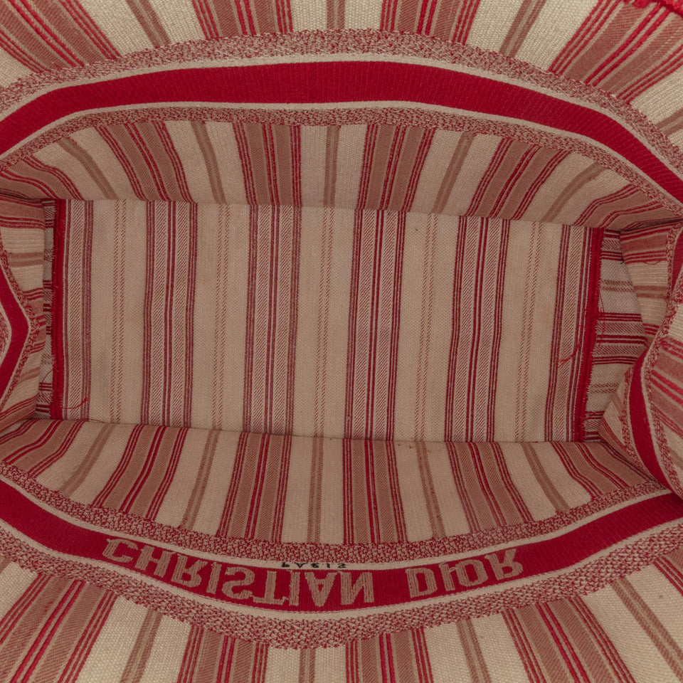 Dior Large Striped Book Tote