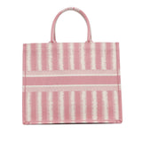Dior Large Striped Book Tote (SHG-MhBhgW)