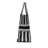 Dior Large Striped Book Tote
