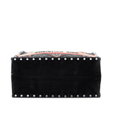 Dior Large Studded Embroidered Velvet Heart Lights Book Tote