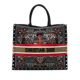 Dior Large Studded Embroidered Velvet Heart Lights Book Tote