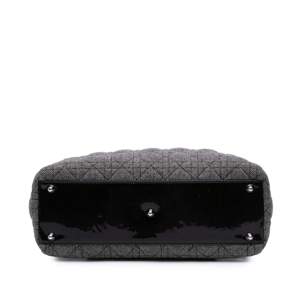 Dior Large Tweed Cannage Lady Dior