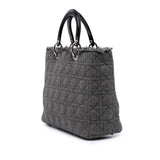 Dior Large Tweed Cannage Lady Dior