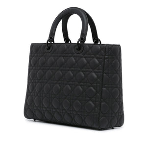 Dior Large Ultra Matte Calfskin Cannage Lady Dior (SHG-e5IVhs)