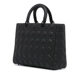 Dior Large Ultra Matte Calfskin Cannage Lady Dior (SHG-e5IVhs)