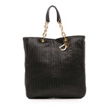 Dior Large Woven Lambskin Lady Dior Soft Shopping Tote
