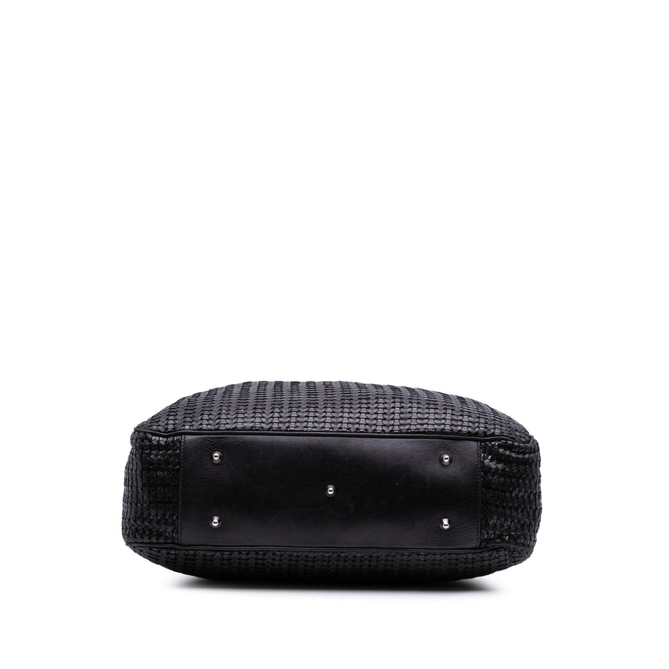 Dior Large Woven Lambskin Lady Dior Soft Shopping Tote