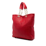 Dior Large Woven Lambskin Lady Dior Soft Shopping Tote