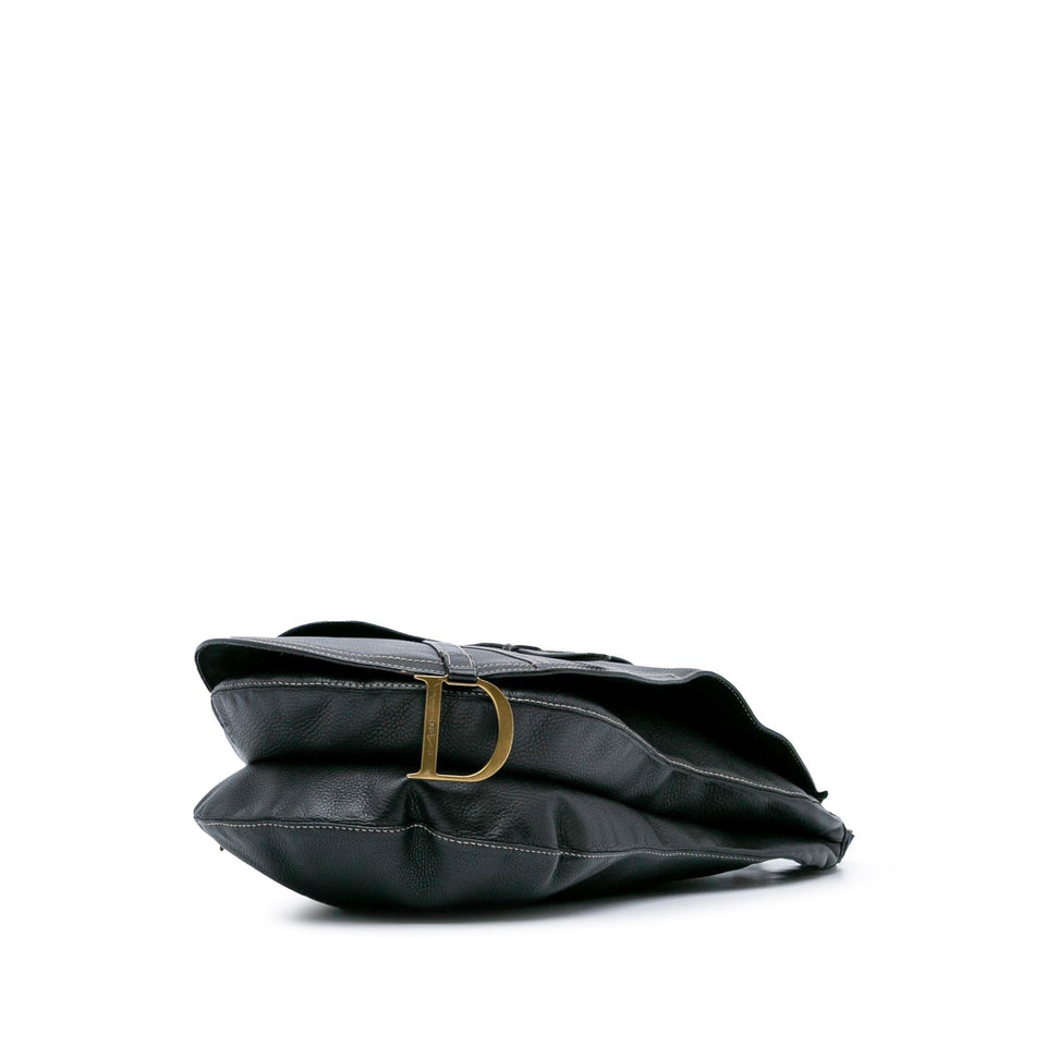 Dior Leather Baudrier Saddle Bag