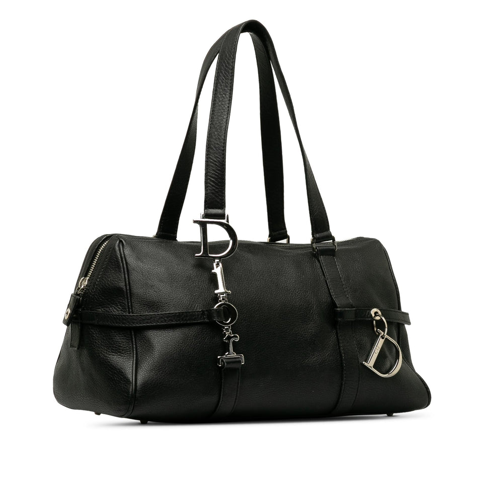 Dior Leather Logo Charms Handbag (SHG-fL9Dpl)