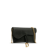 Dior Leather Saddle Wallet On Chain (SHG-i9ZAJm)