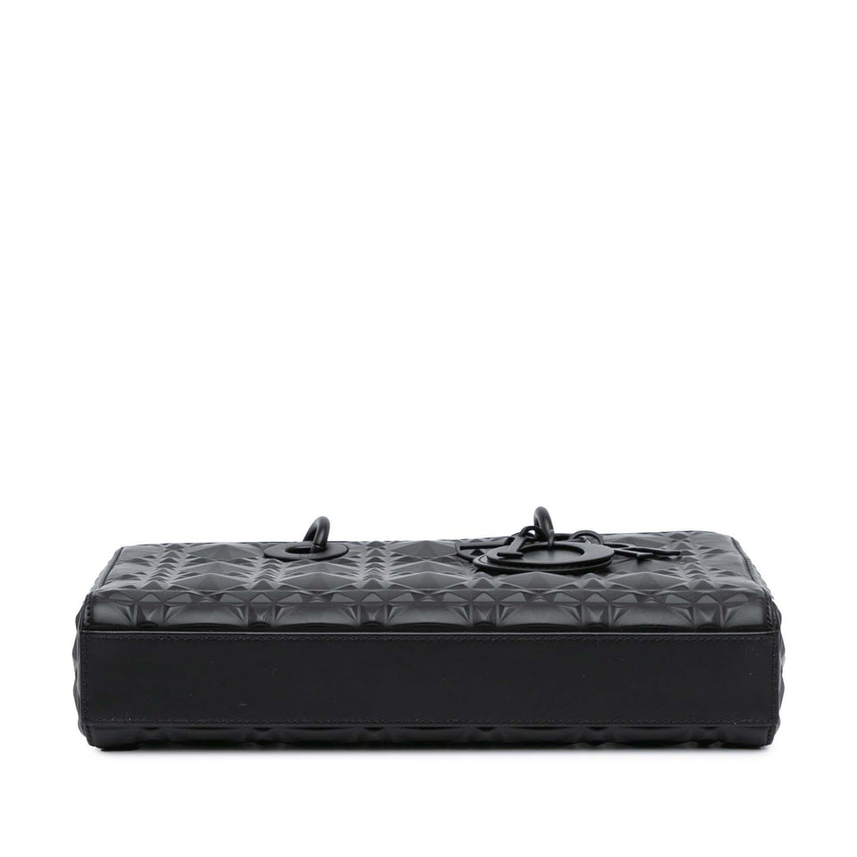 Dior Medium Calfskin Cannage Diamond Lady D Joy (SHG-0FjalQ)