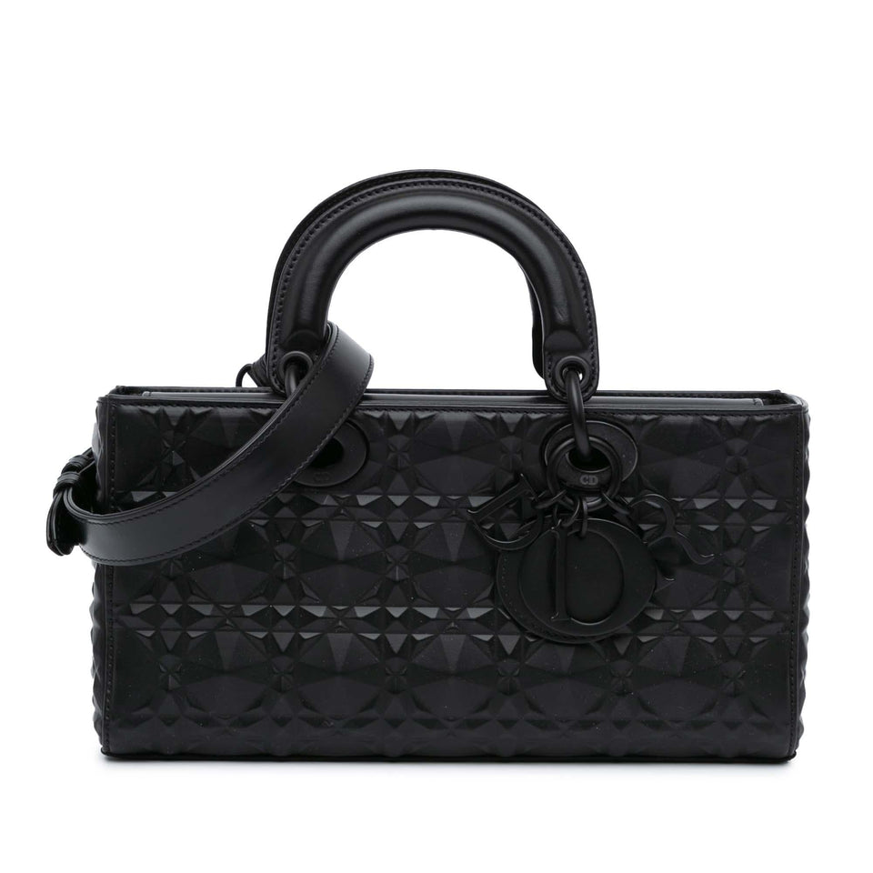 Dior Medium Calfskin Cannage Diamond Lady D Joy (SHG-0FjalQ)