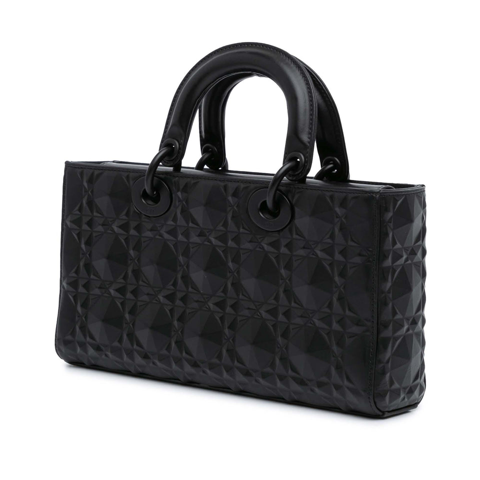 Dior Medium Calfskin Cannage Diamond Lady D Joy (SHG-0FjalQ)