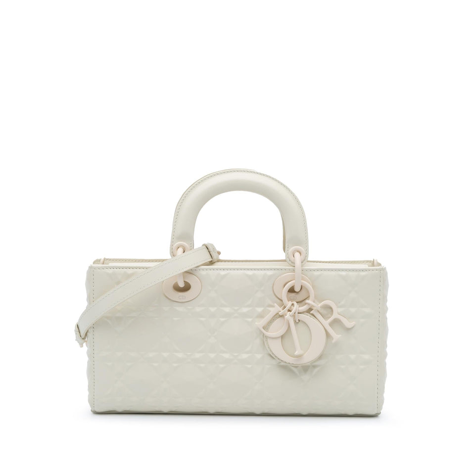 Dior Medium Calfskin Cannage Diamond Lady D Joy