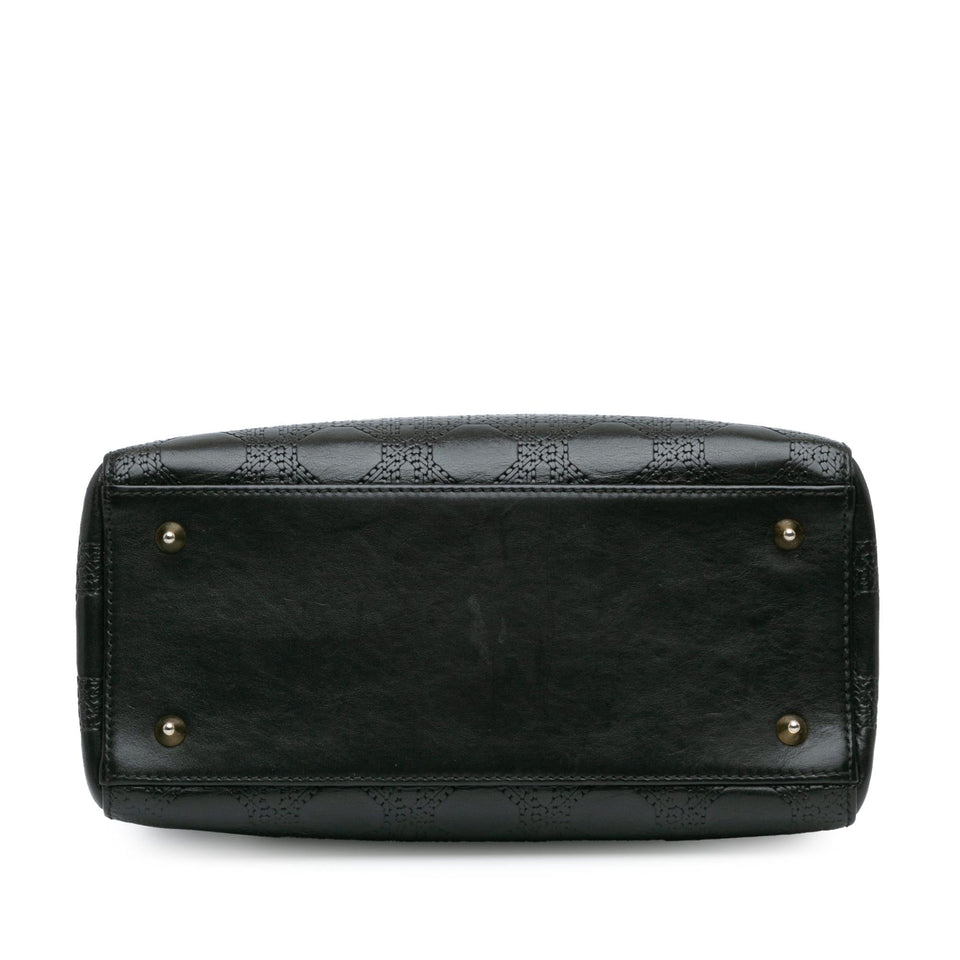 Dior Medium Calfskin Cannage Embossed Lady Dior (SHG-yFMLwG)
