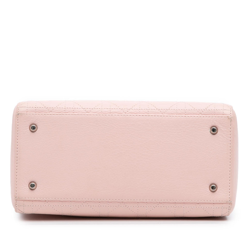 Dior Medium Calfskin Cannage Stitched Lady Dior