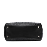 Dior Medium Calfskin Cannage Whipstitch Lady Dior (SHG-kCuMd8)