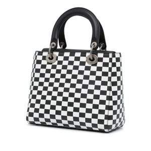 Dior Medium Calfskin Checkered Lady Dior