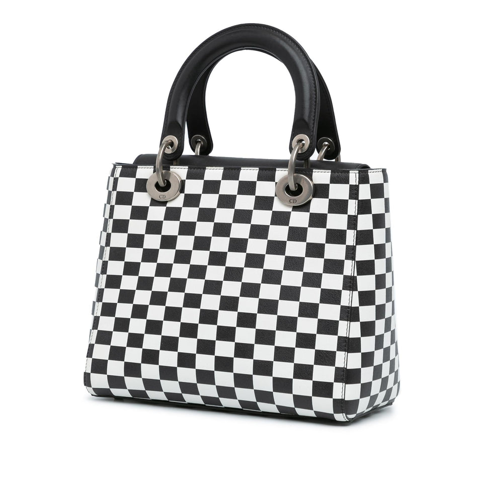 Dior Medium Calfskin Checkered Lady Dior