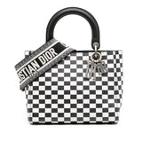 Dior Medium Calfskin Checkered Lady Dior