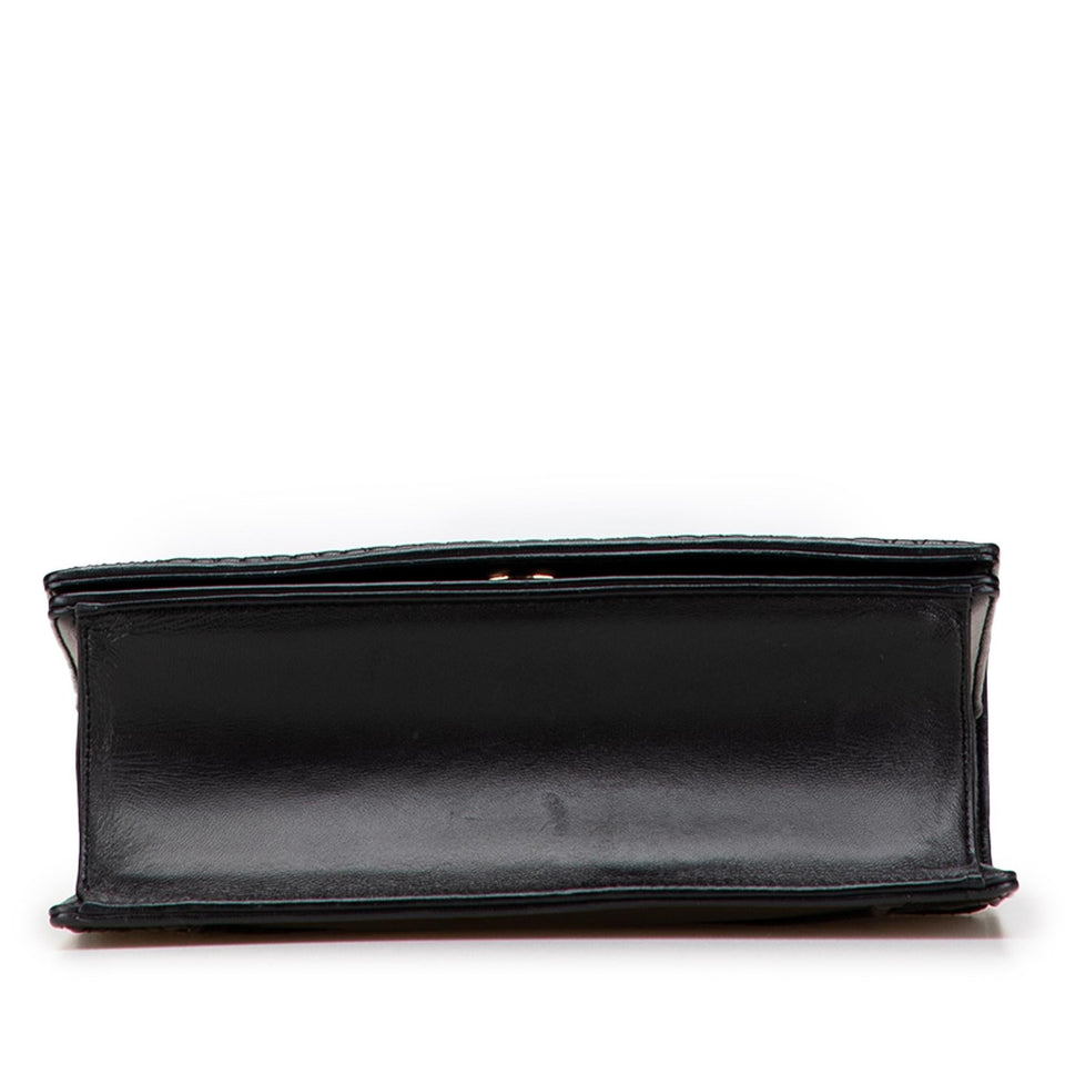 Dior Medium Calfskin Crystal Embroidered Diorama Flap