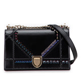 Dior Medium Calfskin Crystal Embroidered Diorama Flap