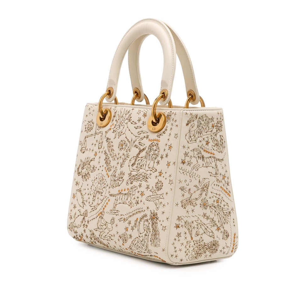 Dior Medium Calfskin Embroidered Astrology Lady Dior