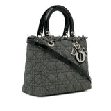 Dior Medium Cannage Tweed Lady Dior (SHG-7omg39)