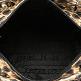 Dior Medium Canvas Cannage Leopard Print Lady Dior