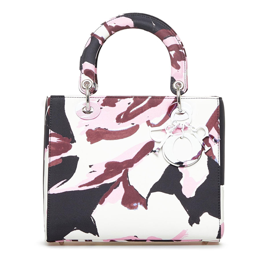 Dior Medium Canvas Floral Graffiti Lady Dior